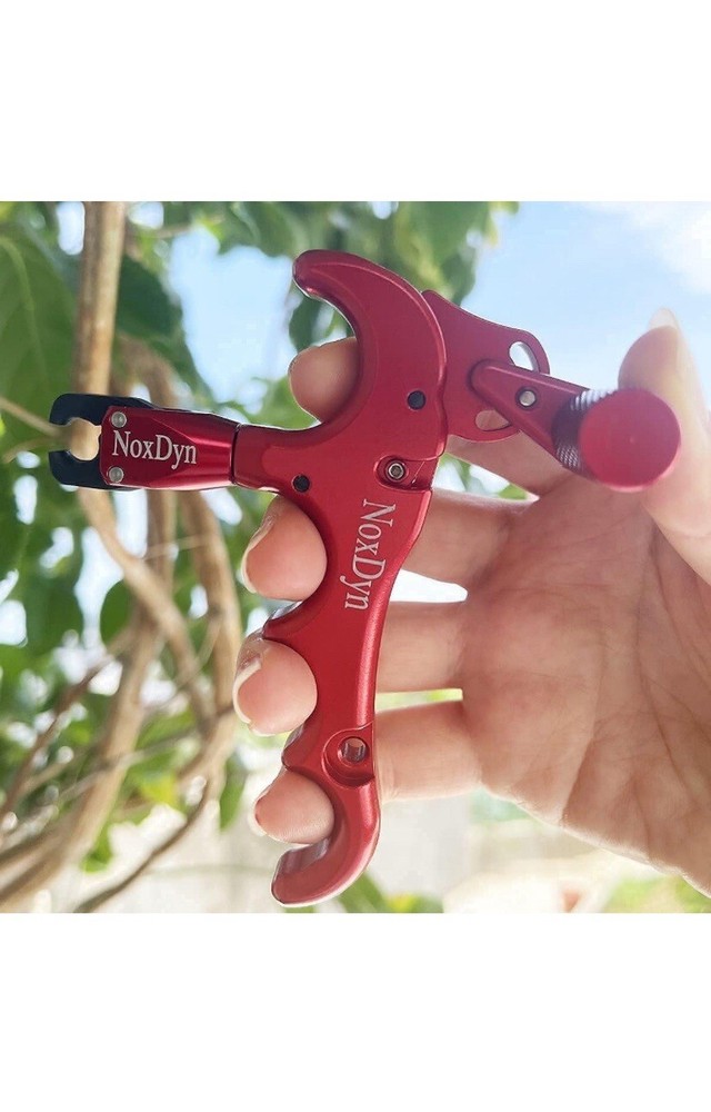 NoxDyn Archery Release 360& Rotatable Thumb Release for Compound Bow(Red)