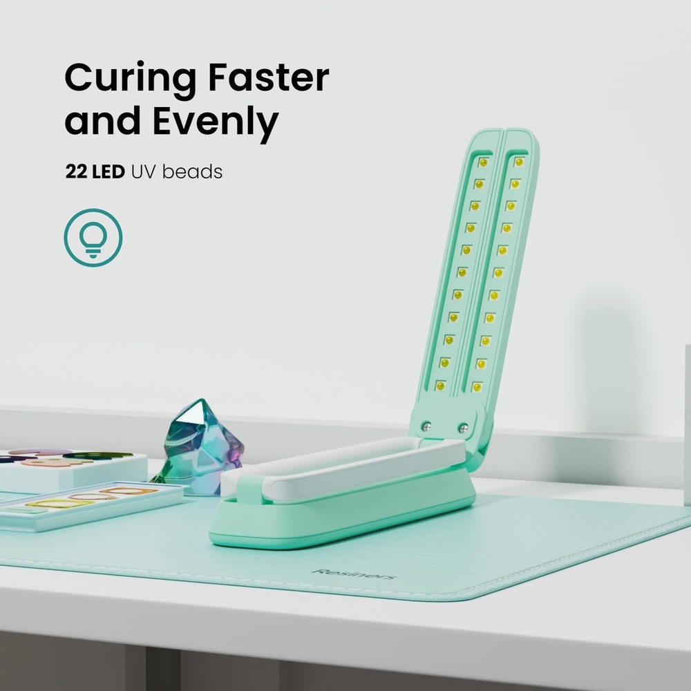 Resiners UV Light for Resin Curing, Light, onesize, Mint Green