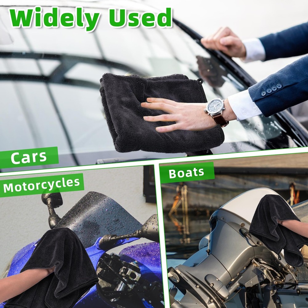 Large Microfiber Car Drying Towel, Ultra Absorbent Microfiber Cleaning Cloth ...