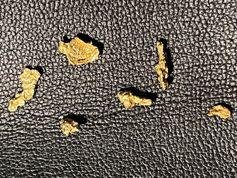 6 ALASKA GOLD NUGGETS 1.02 GRAMS SMALL/MEDIUM SIZE NICE