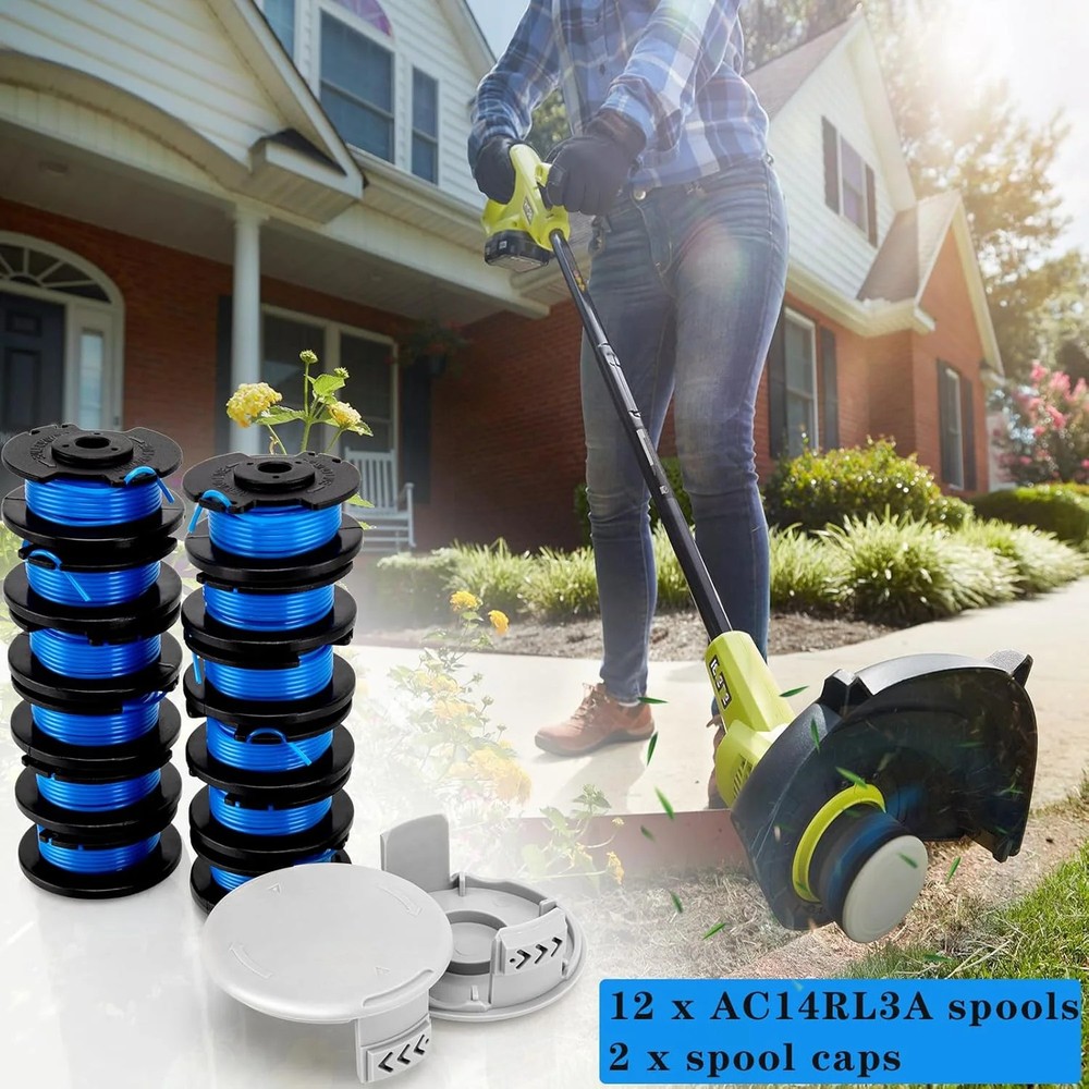 AC14RL3A String Trimmer Spool for Ryobi Weed Wacker String, 11ft 0.065" String T