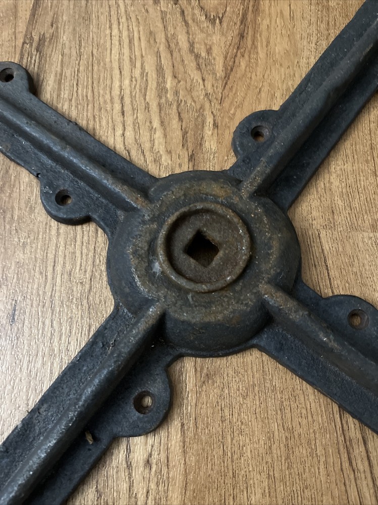 Antique Cast Iron Table Base Bistro Bar Repurpose Steampunk