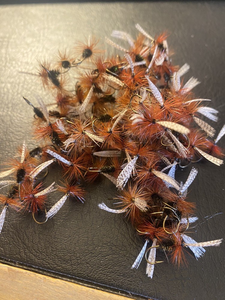 6 x John Storey Dry Fly #12.