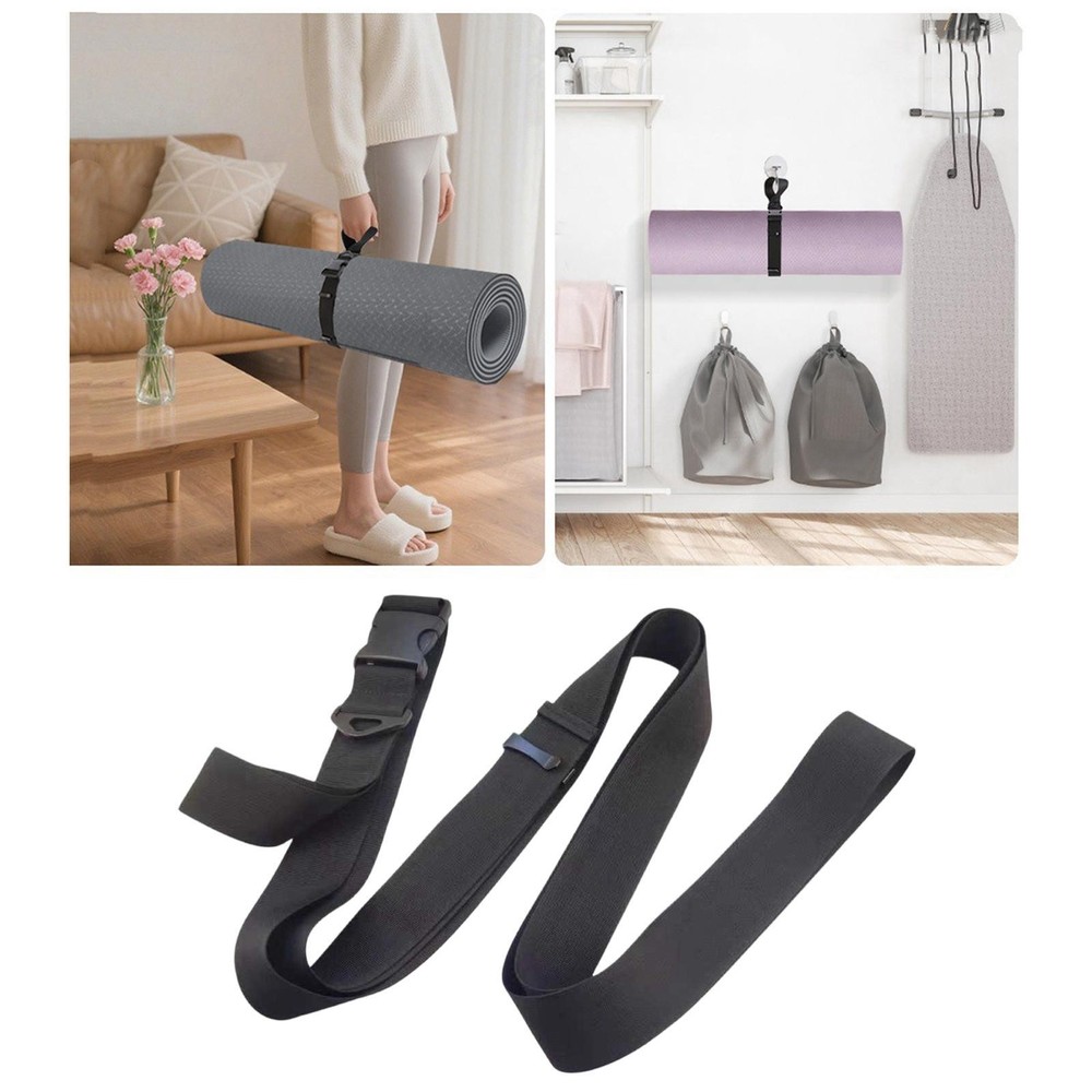 Floats Mat Strap Floats Pad Straps Black Reusable Professional Polyester Camping