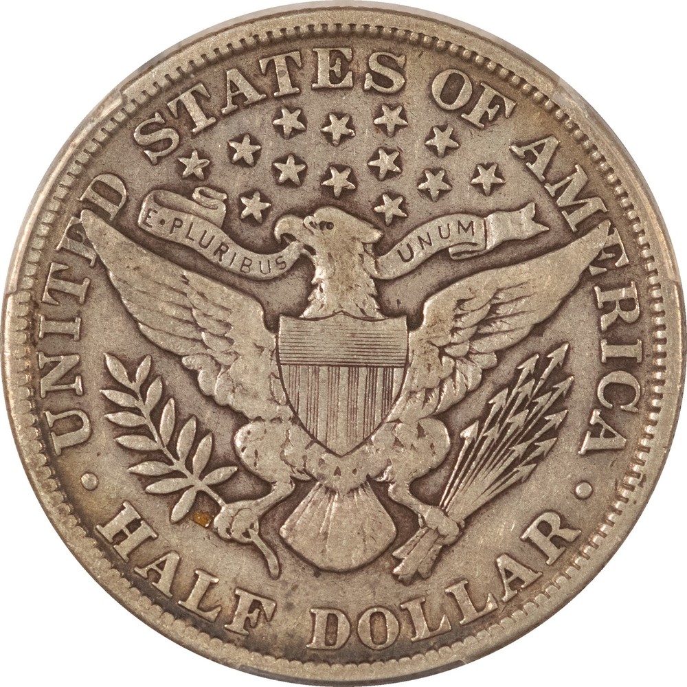 1902 BARBER HALF DOLLAR - PCGS VF-25, NICE!