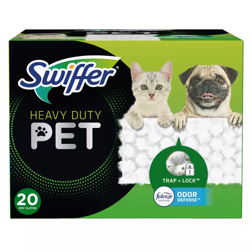 Sweeper Pet Heavy Duty Dry Cloth Refills (20-Count)
