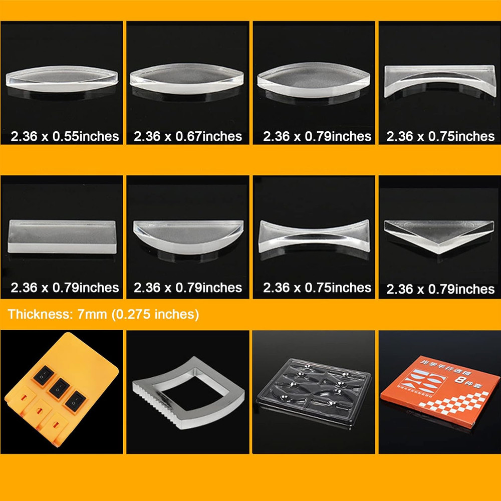 Physics Optical Experiment Set Multifunction Reflector Refraction Triangular Pri