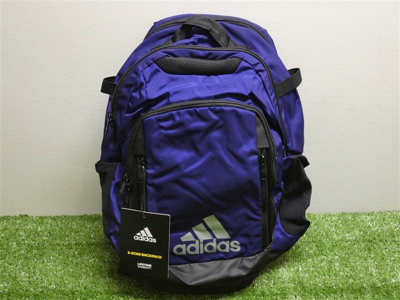 Adidas 5-Star Team Backpack Unisex-Adult Collegiate Purple New