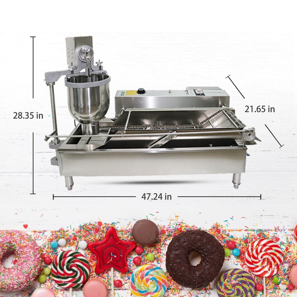Kolice Commercial Automatic Double Rows Doughnut Maker, Donut Machine