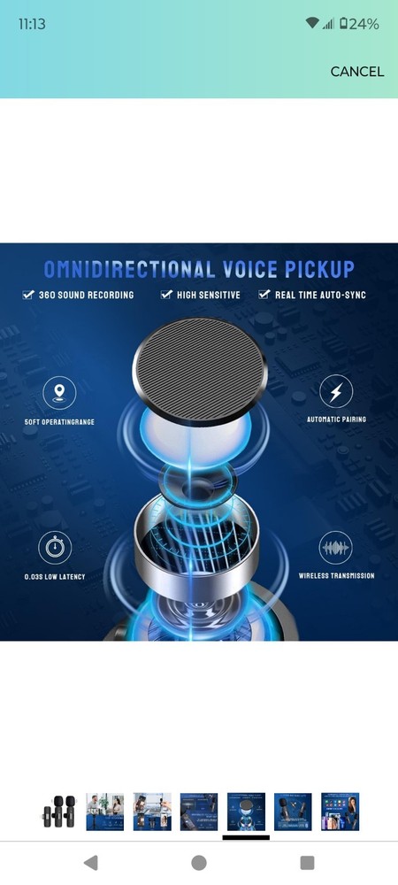 Wireless Lavalier Microphone For iPhone