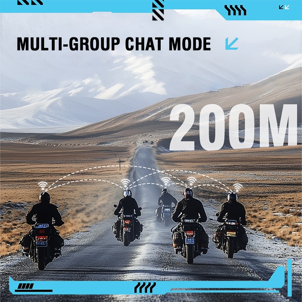 Bluetooth Headphone Motorcycle Helmet Intercom Headset Interphone Handfree Call