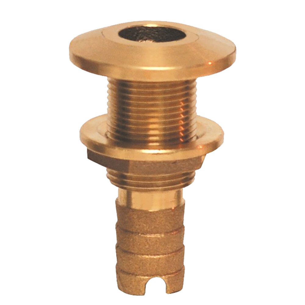 GROCO 2" BRONZE HOSE BARB THRU-HULL FITTING