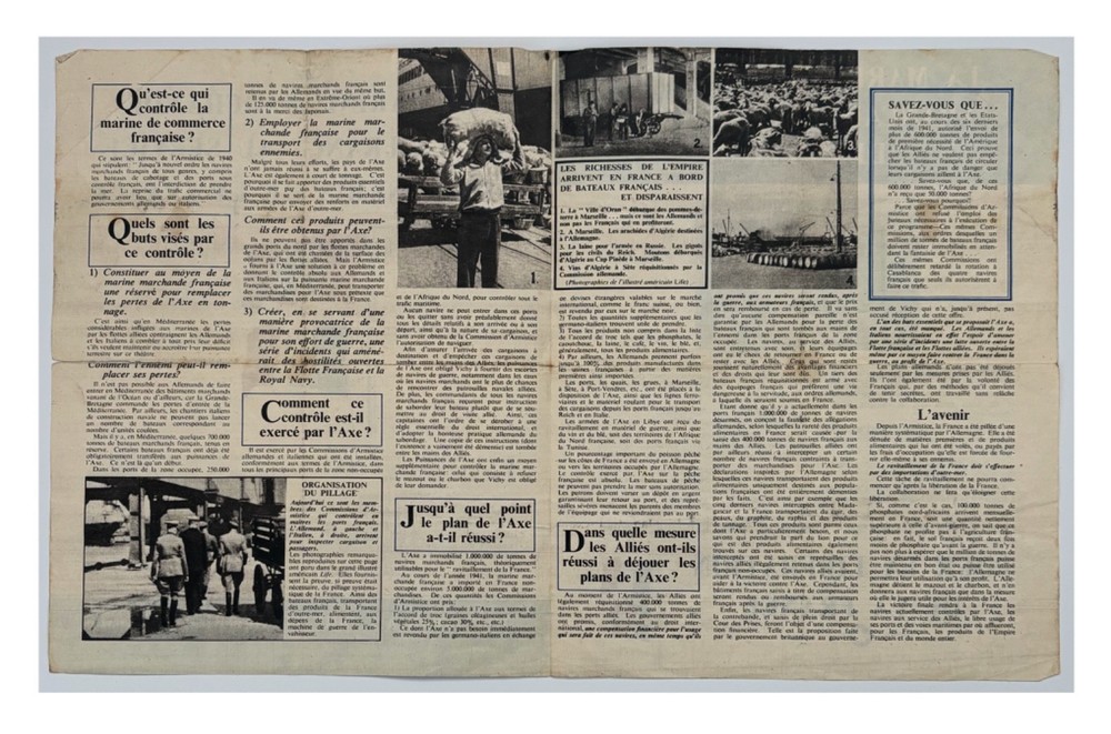 Original WW2 British Aerial Propaganda Leaflet. - Code F.44. - 1942.