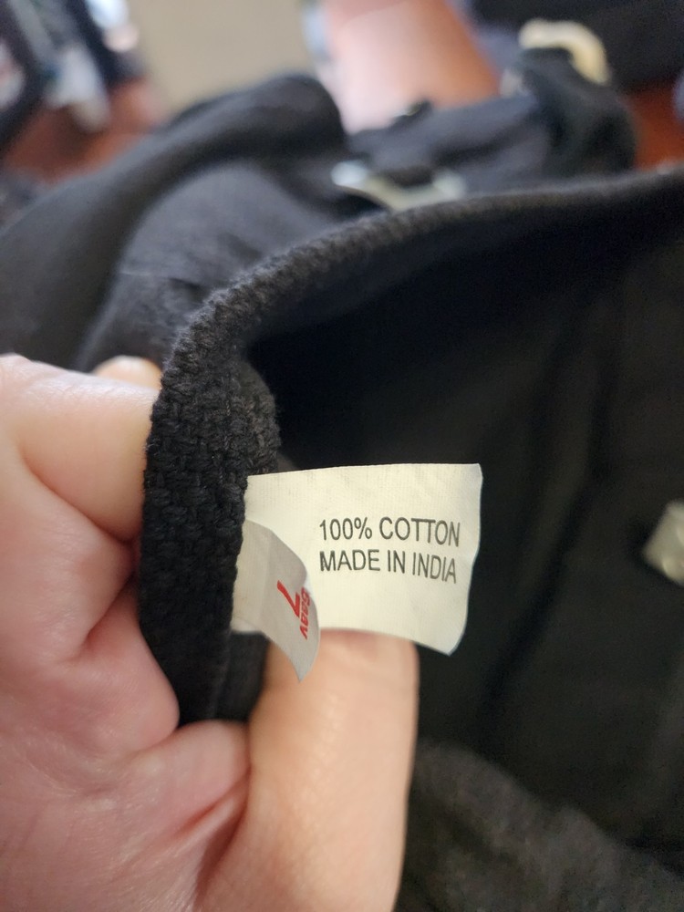 World Famous Canvas Black Backpack