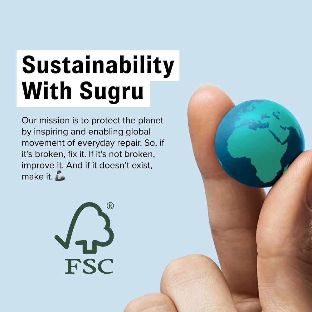 Sugru by Tesa - Moldable Multi-Purpose Glue for Creative Fixing and Making, Whit