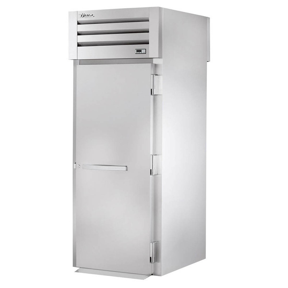 True STR1RRT89-1S-1S 35" 1-Section Roll-Thru Refrigerator w/ Front Solid & Re...