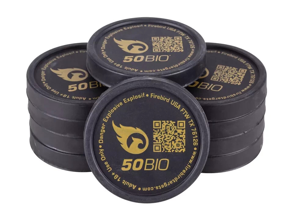 Firebird 50 Bio Degradable Detonating Target ~ FREE SHIPPING