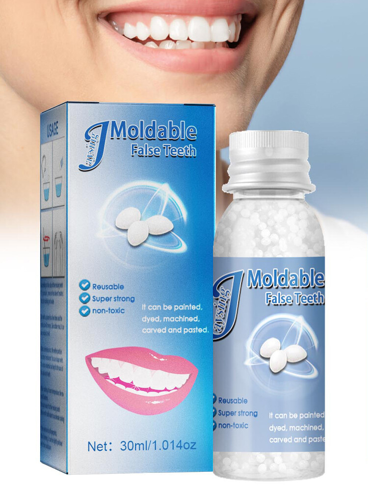Tooth Repair Granules Temporary Kit Fitting Beads Reusable Moldable False Teeth