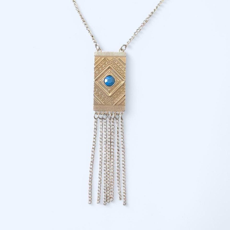 Turquoise Tassel Necklace