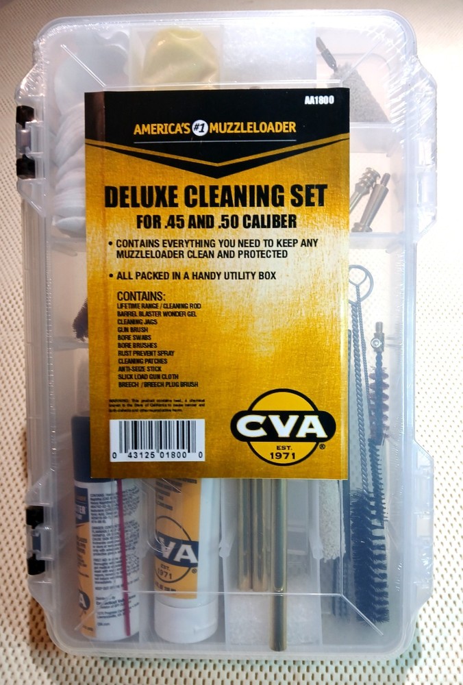 CVA Deluxe Muzzleloader Cleaning Kit - AA1800, Includes 33" Lifetime Range Rod!
