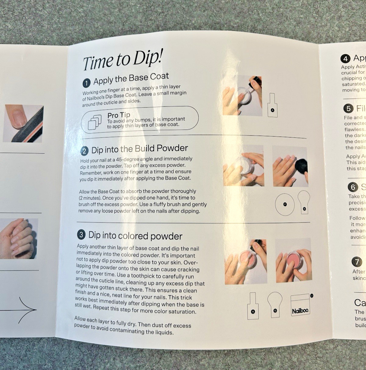 Nailboo Full Kit with 7 Dip Powder Colors