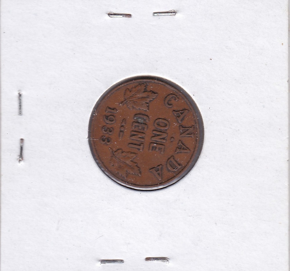 1933 Canadian Cent L2