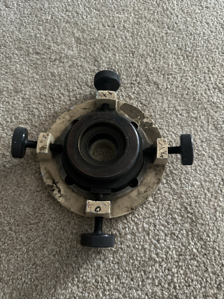 K&E Keuffel Esser Optical Alignment X Y Adjustable Base Plate W/ Mounting Ring