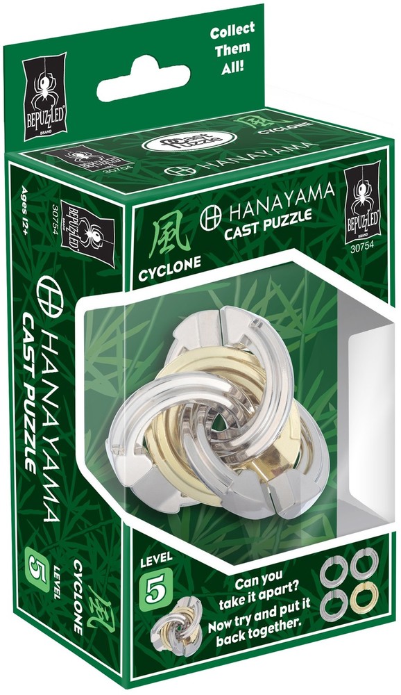BePuzzled Hanayama Cast Puzzle-Cyclone Level 5