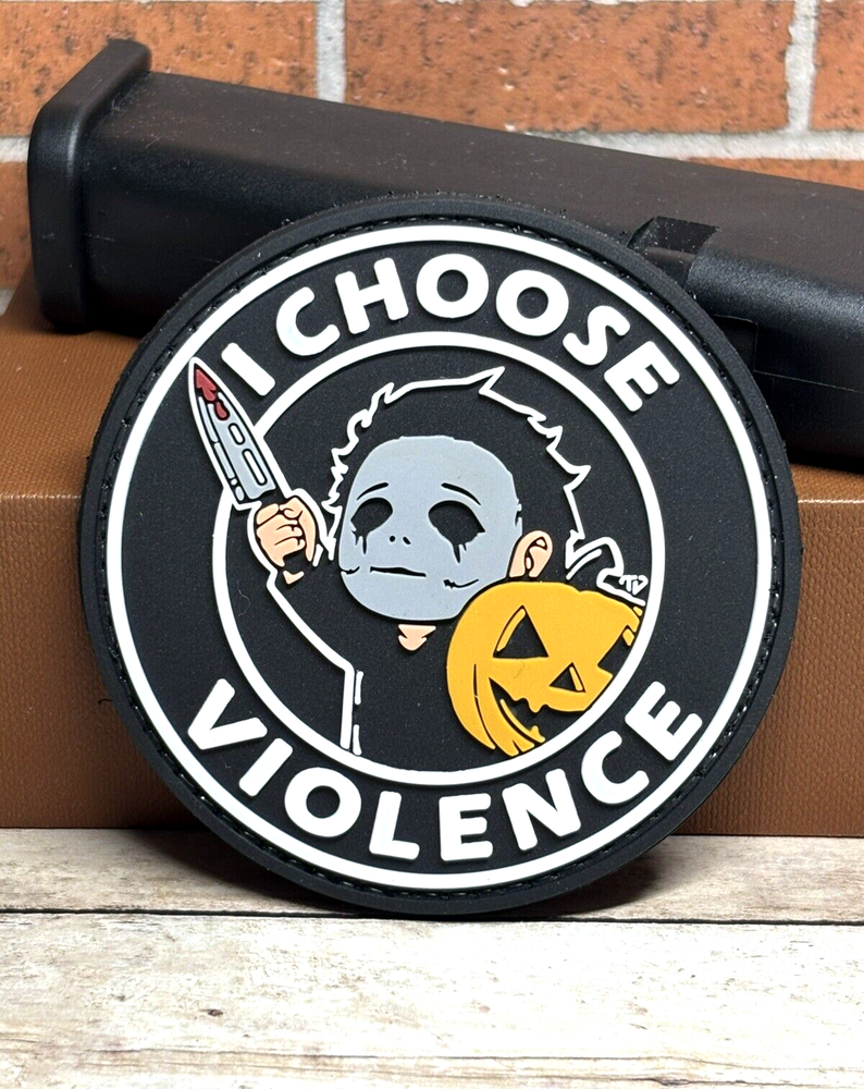 PVC Morale Tactical Patch - Michael Myers Patch - I Choose Violence Patch