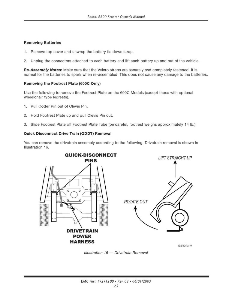 OWNER'S MANUAL - Rascal Scooter 600