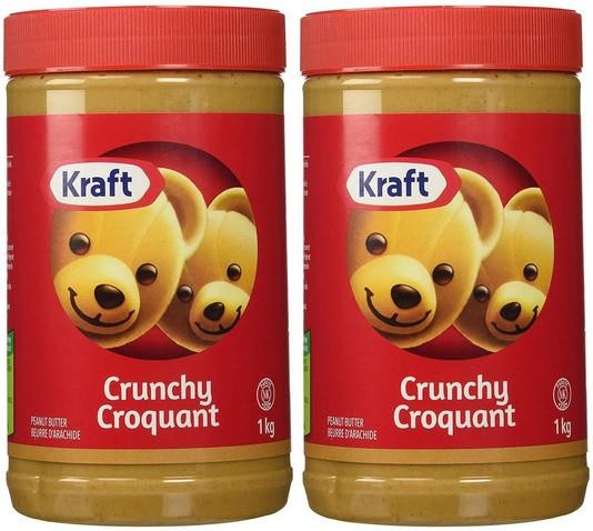 Kraft Crunchy Peanut Butter, 1kg (2 Pack)
