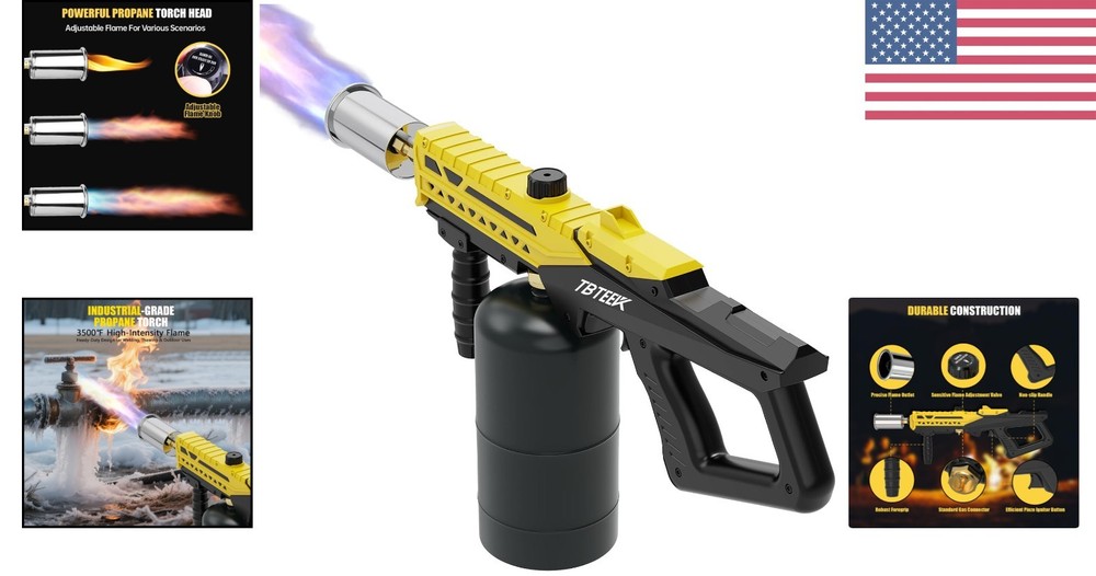 Professional-Grade Propane Torch with Adjustable Flame for BBQ & Cooking