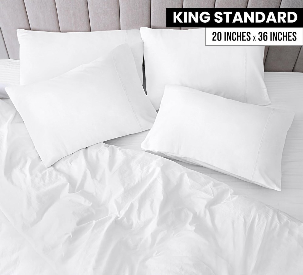 King Pillow Cases Soft Microfiber