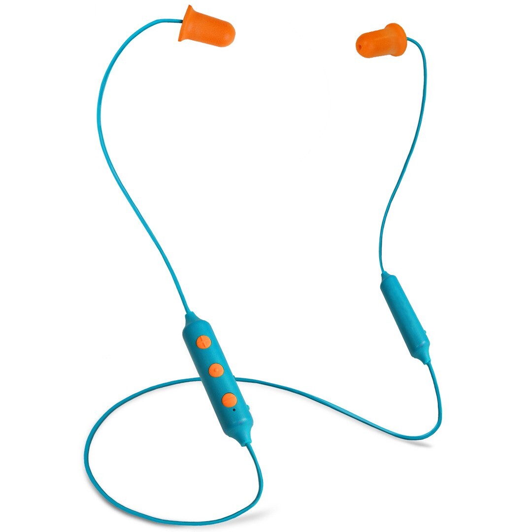 Plugfones Bluetooth Basic Pro Blue/Orange Working buds OSHA ear plugs