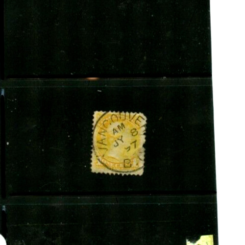 (5163)  STAMPS CANADA #35 "VANCOUVER, BC" DATED CDS SON