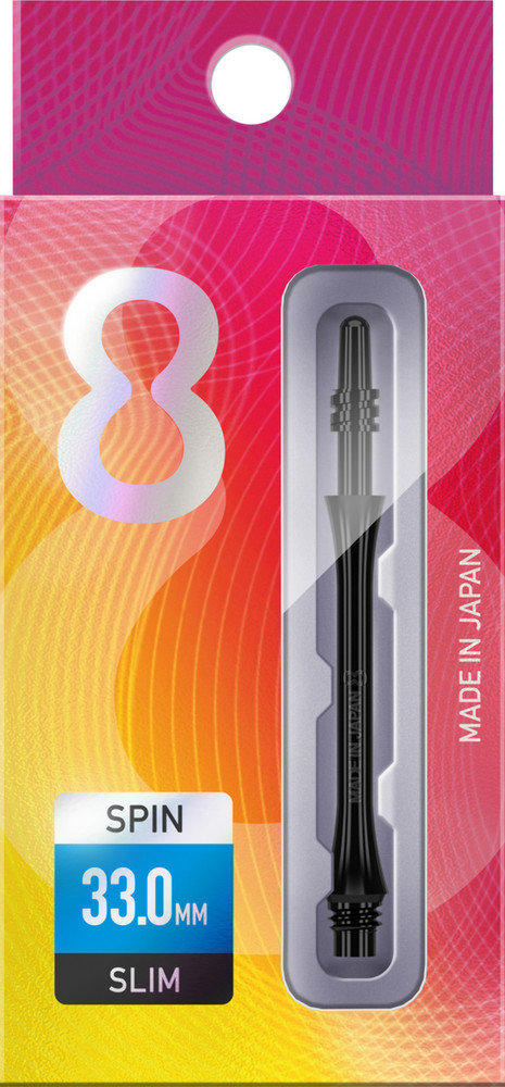 Target 8 Flight Slim Black 33mm Spin Shaft