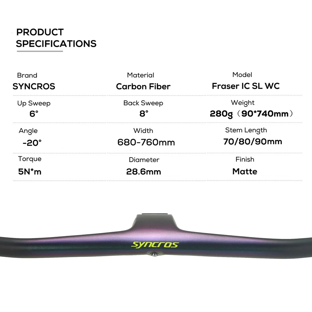 Superlight Full Carbon MTB Integrated Handlebar with Computer Mount