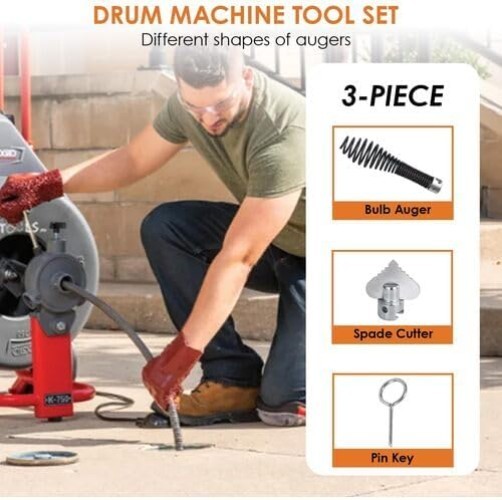 Essential T-240 Tool Set for Drain Cleaning Machines