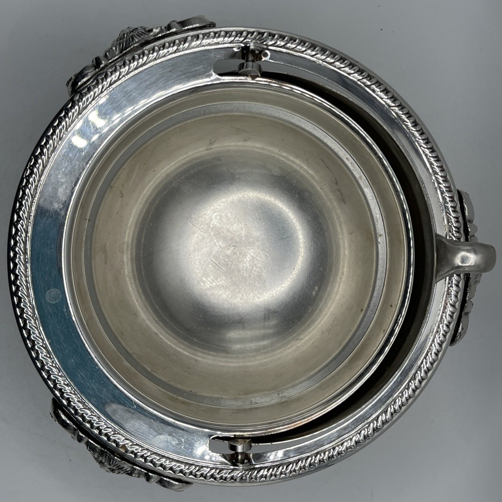 GUILDCRAFT SILVERSMITHS Rolltop Caviar Dish (Silverplate)
