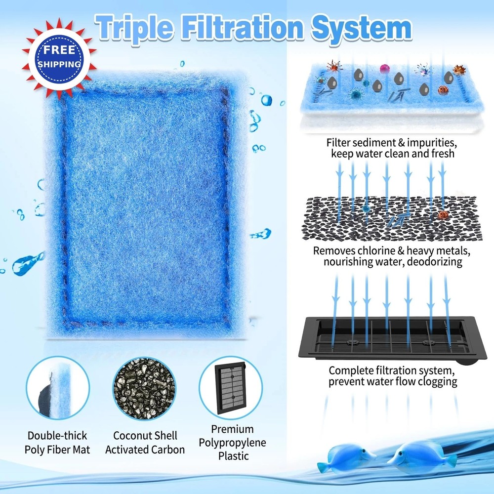 8 Pack Rite Size B Filter Cartridges Compatible with MarineLand