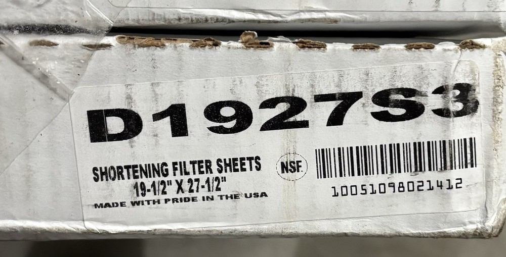 Cellucap Manufacturing Rectangular Fryer Filter Paper - 27 1/2" x 19 1/2"