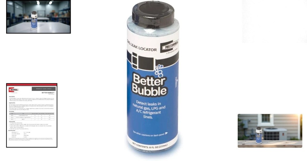 Biodegradable Leak Locator - Better Bubble for Refrigerant & Air Detection