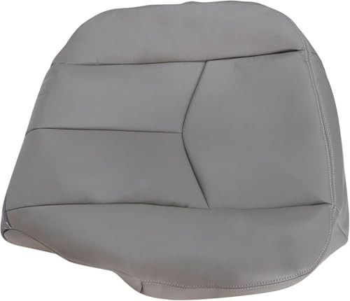Driver Side Bottom Replacement Leather Seat Cover 922 Light Compatible Gray
