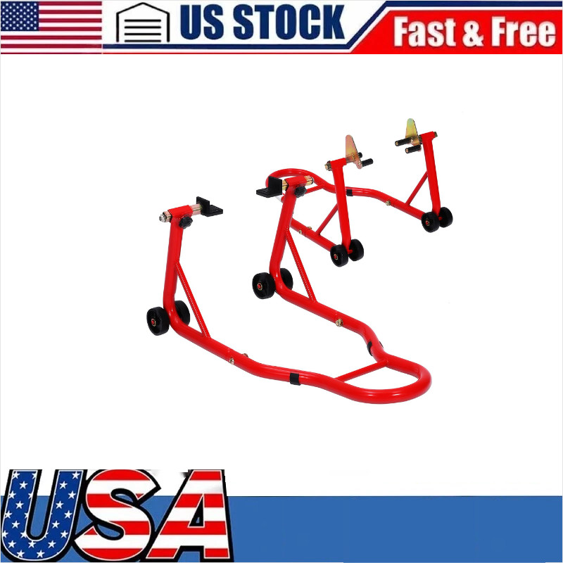 900 LBS Sport Bike Motorcycle Stand Front&Rear Wheel Lift Swingarm Paddock Stand
