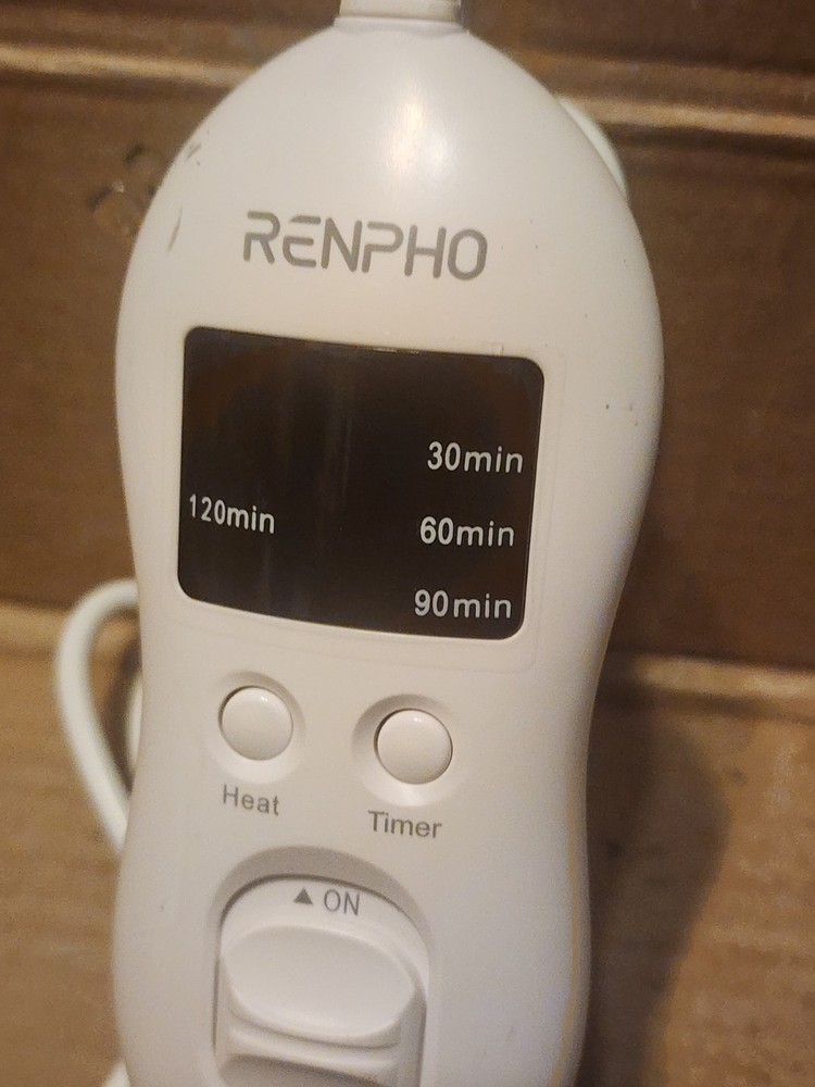 RENPHO Handheld Controller for Heating Pad 120V, 90W, Replacement, White