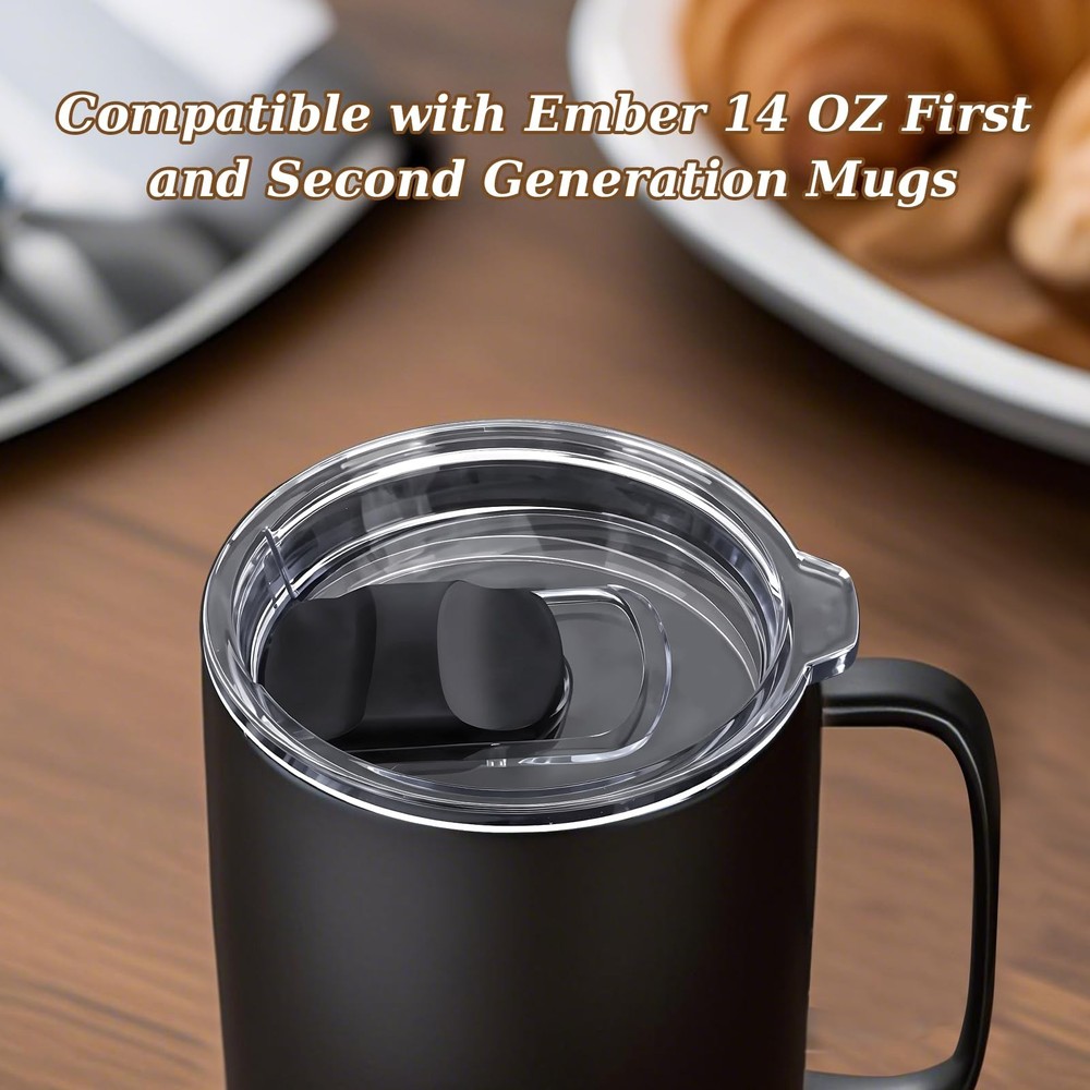 Magnetic Slider Replacement Mug Lid Compatible with Ember First and Second Ge...