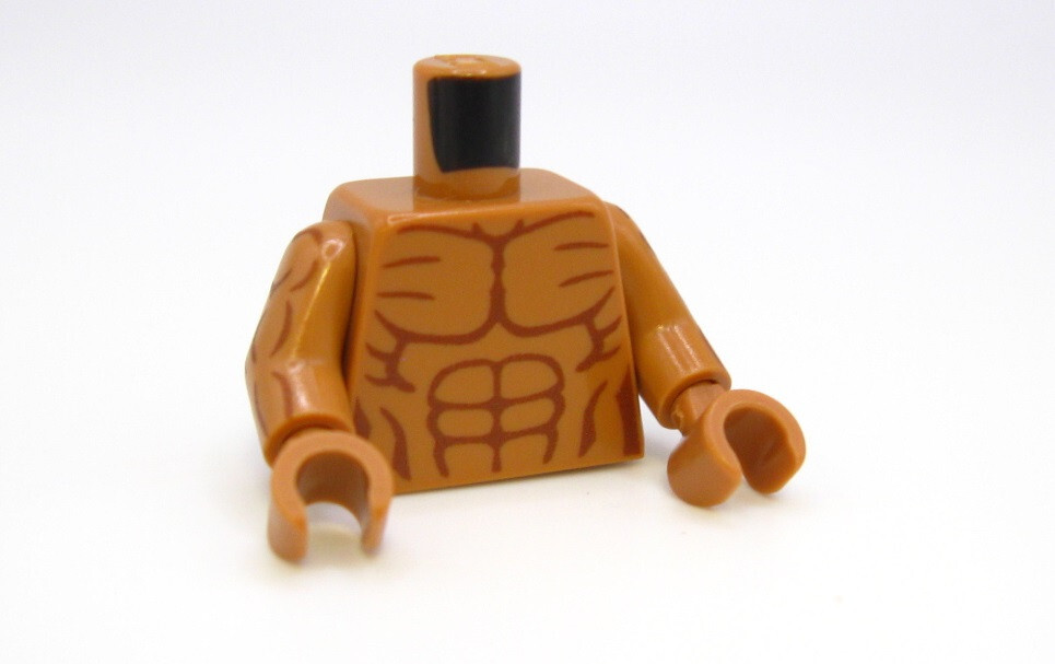 Custom printed TORSO ASSEMBLY for Minifigures using Real LEGO® bricks