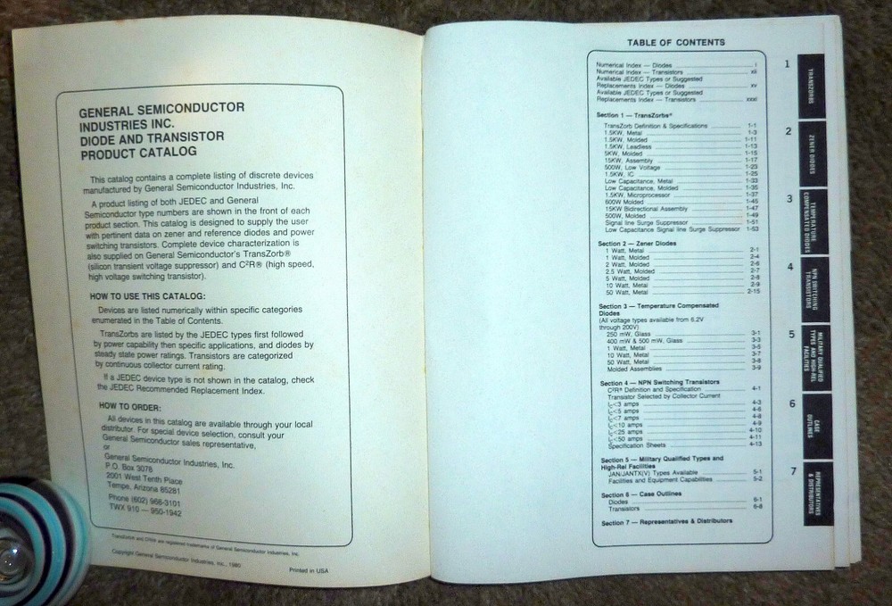 General Semiconductor Industries Databook 1980-81