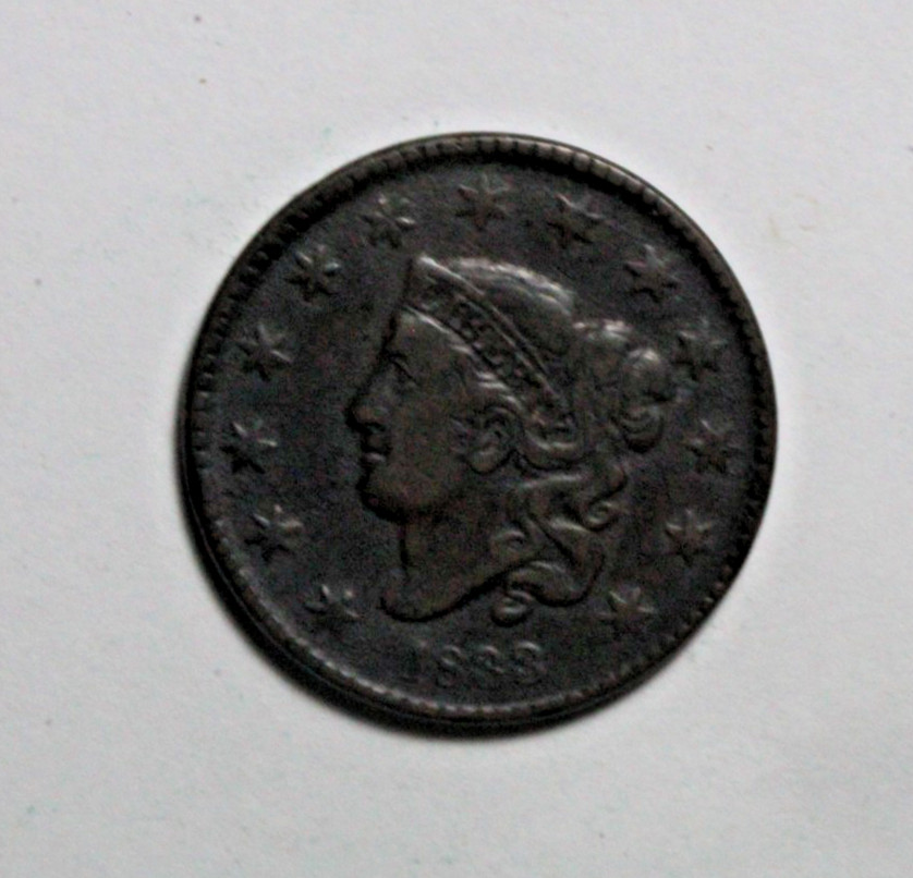 1833 Large Cent LRP324