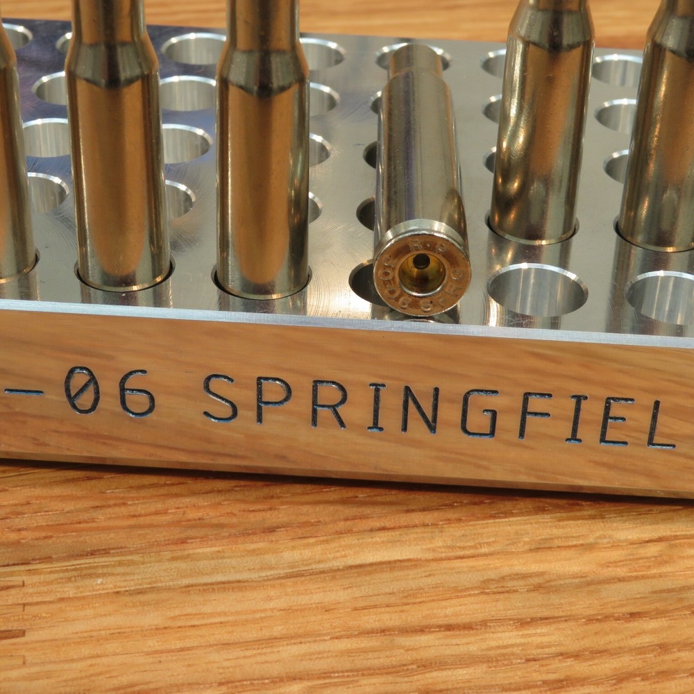 30-06 Springfield - Precision Loading Block - 1" Thick Billet Aluminum (50)
